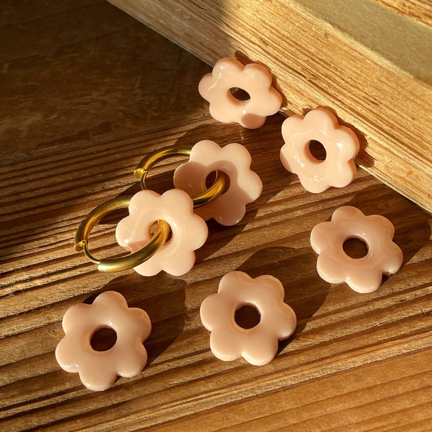 Créoles Flora - Rose bonbon