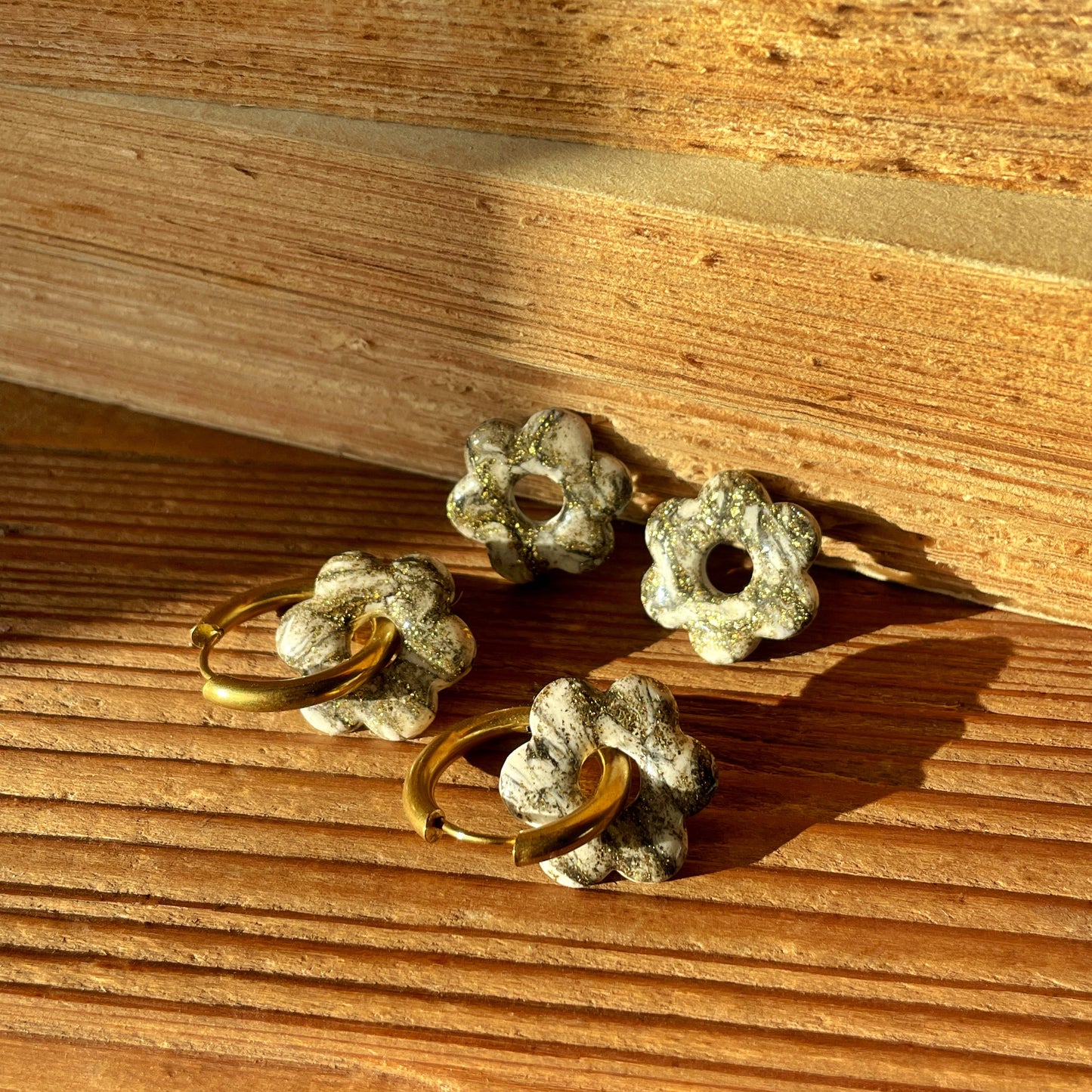 Créoles Flora - Marbré noir