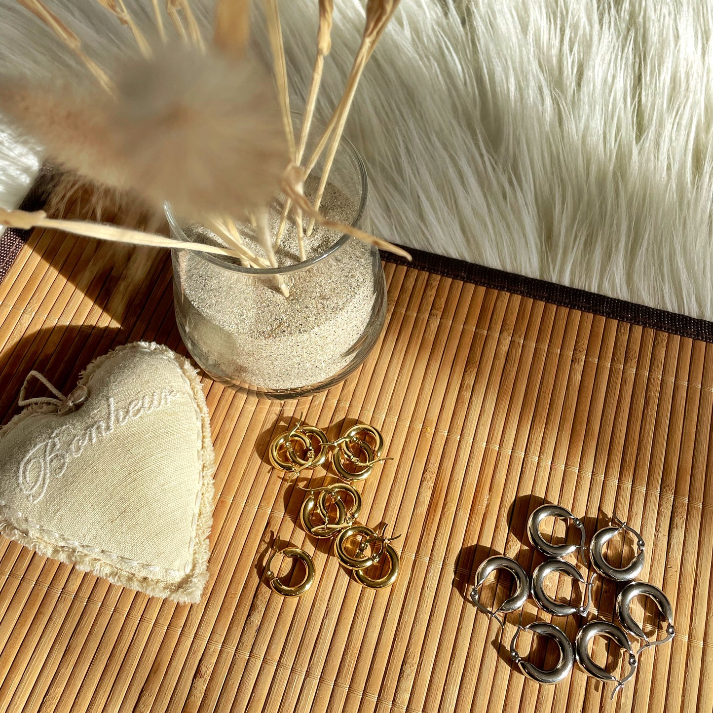 Créoles Meryl - Brun irisé