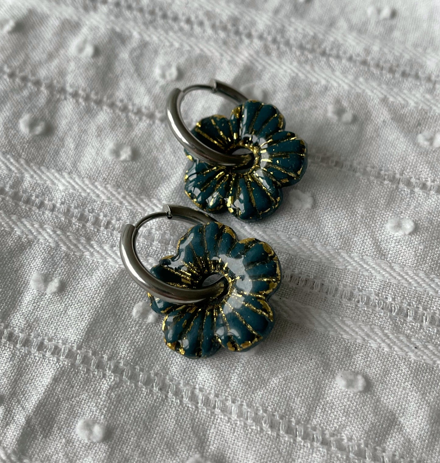 Créoles Ivy- Vert canard